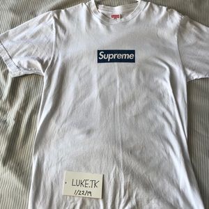 Supreme x Yankees box logo T-shirt sz m